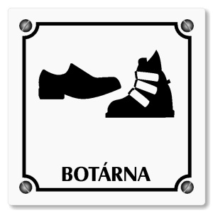 Botárna, 80x80mm, bílá, Kansas